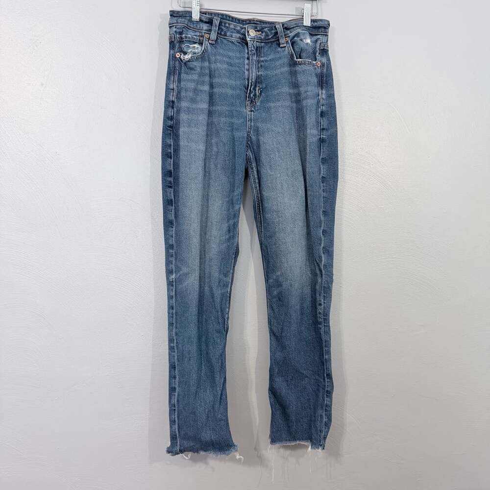 American Eagle Outfitters Mom Jean Size 8 Regular Medium Wash Denim